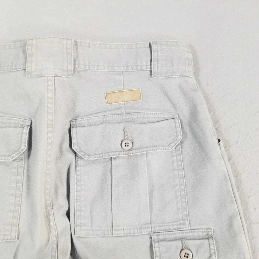 Cabela's 7 pocket cargo hiking pants men's 34x34 gray outdoor adventure